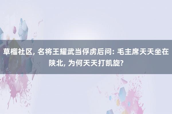 草榴社区， 名将王耀武当俘虏后问: 毛主席天天坐在陕北， 为何天天打凯旋?